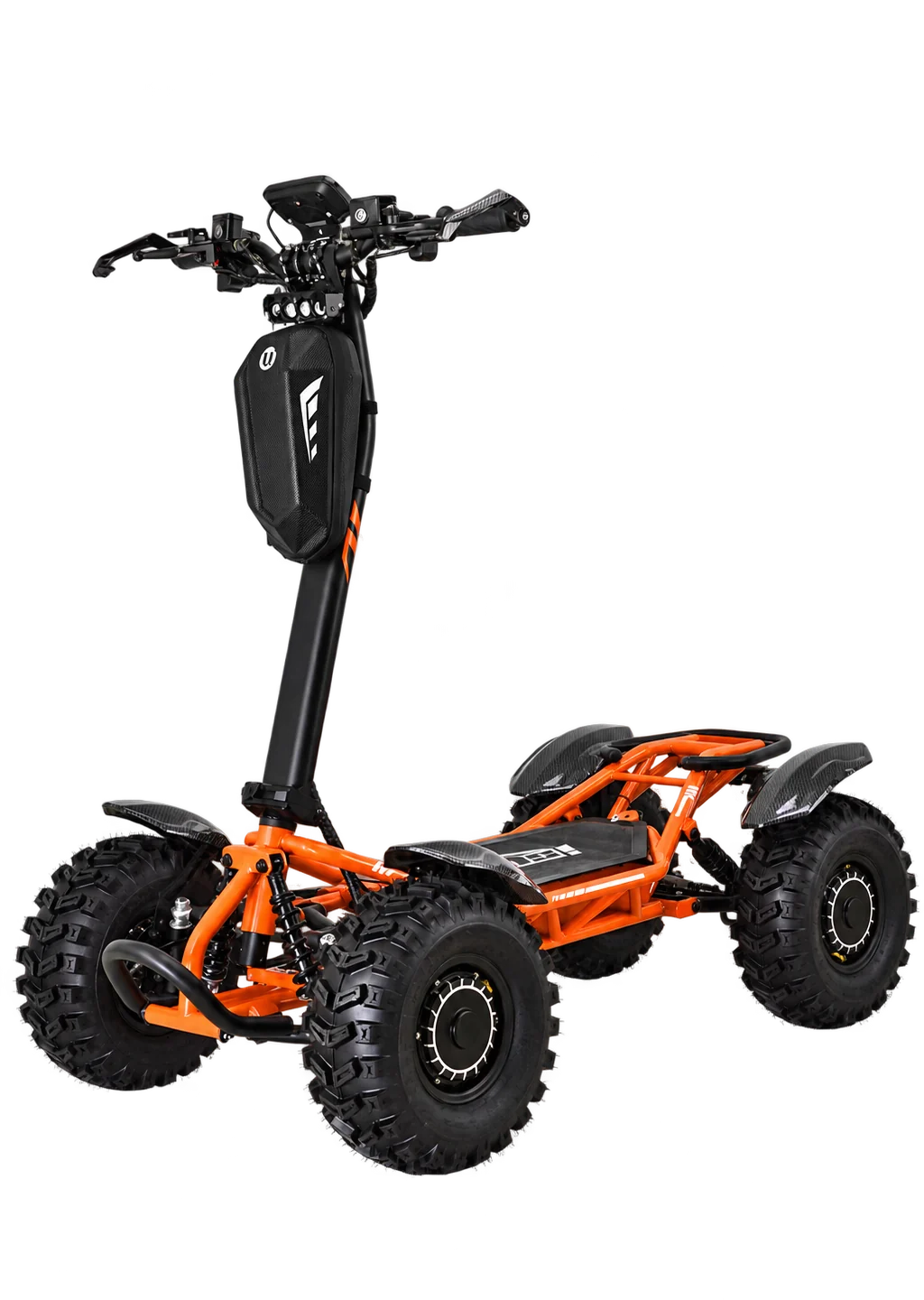 WANYU WY-EA009 stand-up four-wheel electric platform with orange frame